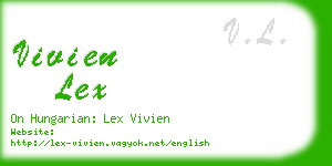 vivien lex business card